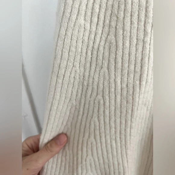 Maje Jessy Ribbed Knit Ecrue Mini Skirt | 2 - Picture 7 of 7